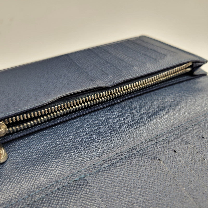 【中古品】【メンズ/レディース】 LOUIS VUITTON ルイ・ヴィトン M32816 SP3156 タイガ ポルトフォイユ ブラザ ロングウォレット 長財布 179-260806-as-14-izu カラー：ネイビー 万代Net店