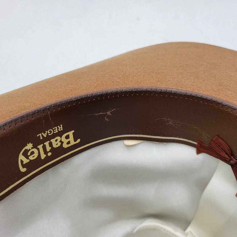 【中古品】【メンズ/レディース】 BAILEY ベイリー REGAL COWBOY HAT リーガル カウボーイ ハット 帽子 185-260705-cs-09-izu サイズ：7 1/8 カラー：ブラウン 万代Net店
