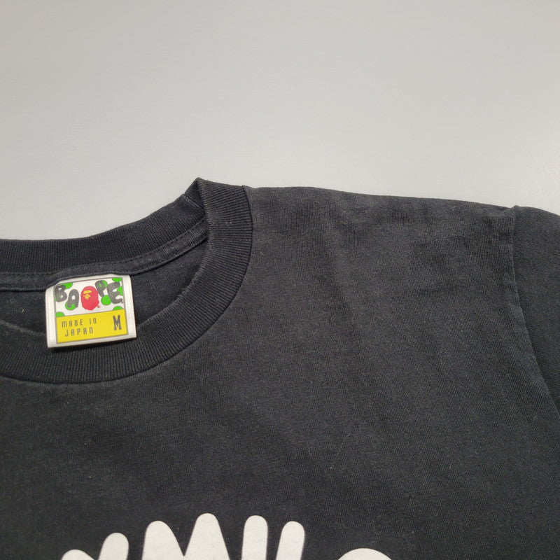 【中古品】【メンズ】 A BATHING APE アベイシングエイプ BABY MILO TEE ベイビー マイロ Tシャツ トップス 半袖 142-260828-cs-03-izu サイズ：M カラー：ブラック 万代Net店