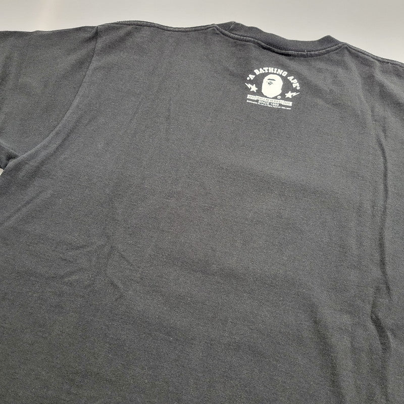 【中古品】【メンズ】 A BATHING APE アベイシングエイプ BABY MILO TEE ベイビー マイロ Tシャツ トップス 半袖 142-260828-cs-03-izu サイズ：M カラー：ブラック 万代Net店