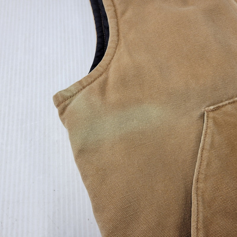 【中古品】【メンズ】 カーハート SANDSTONE VEST V02-211 サンドストーンベスト メキシコ製 146-251130-as-14-izu サイズ：M カラー：ブラウン 万代Net店