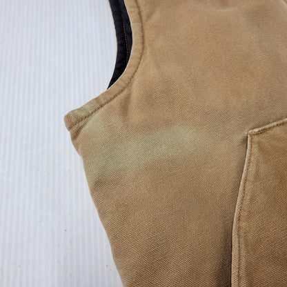 【中古品】【メンズ】 カーハート SANDSTONE VEST V02-211 サンドストーンベスト メキシコ製 146-251130-as-14-izu サイズ：M カラー：ブラウン 万代Net店