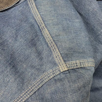 【現状渡し品】【メンズ】 SEARS シアーズ WORK LEISURE 14407 USA製 BLANKET LINER DENIM COVERALL ワークレジャー ブランケット ライナー デニム カバーオール アウター 146-260907-kh-07-izu サイズ：L カラー：インディゴ 万代Net店