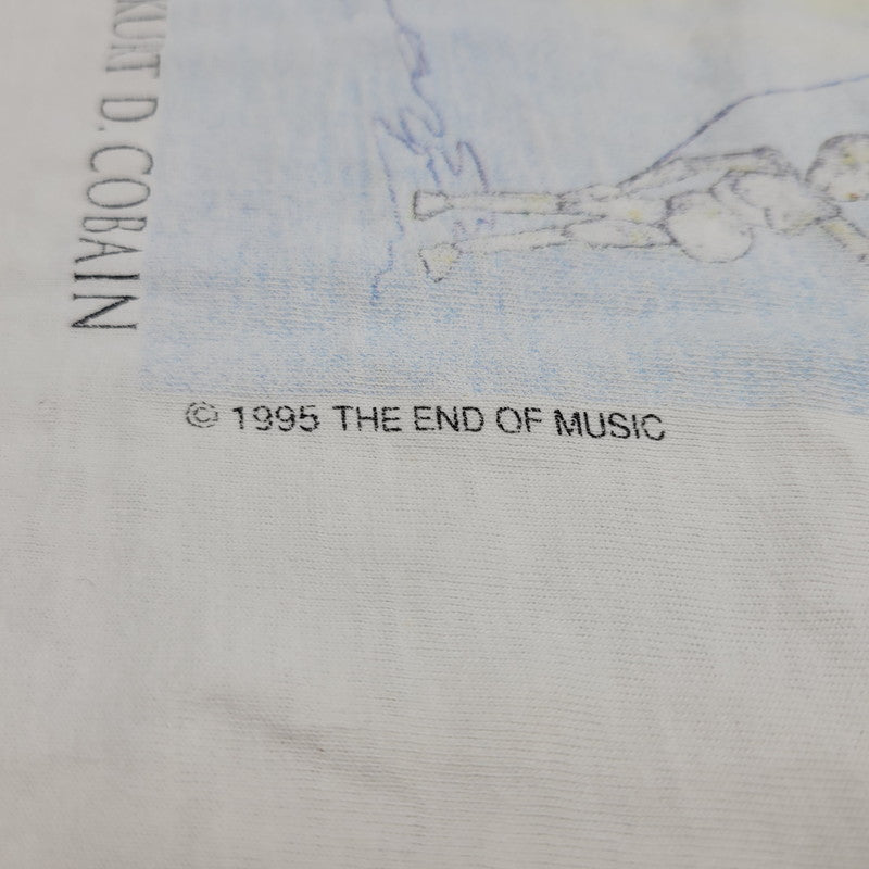 【現状渡し品】【メンズ】 GIANT ジャイアント NIRVANA KURT COBAIN 1967-1994 MEMORIAL SS TEE c1995 ニルヴァーナ カート コバーン 半袖 Tシャツ 両シングル USA製 146-260920-as-02-izu サイズ：L カラー：ホワイト 万代Net店