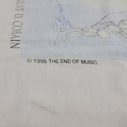 【現状渡し品】【メンズ】 GIANT ジャイアント NIRVANA KURT COBAIN 1967-1994 MEMORIAL SS TEE c1995 ニルヴァーナ カート コバーン 半袖 Tシャツ 両シングル USA製 146-260920-as-02-izu サイズ：L カラー：ホワイト 万代Net店
