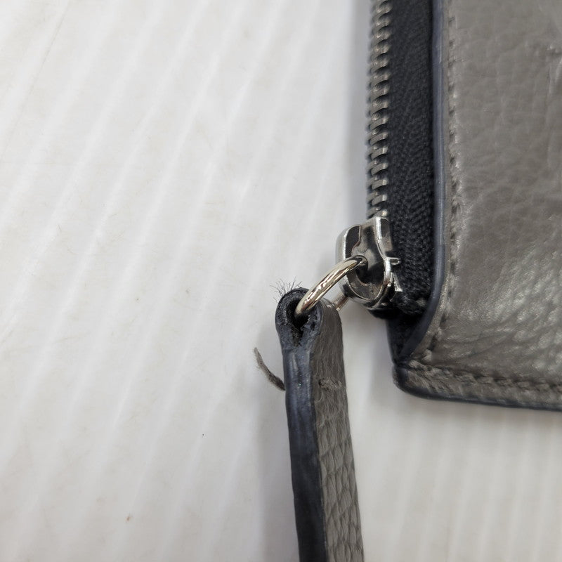 【中古品】【メンズ/レディース】 JIMMY CHOO ジミーチュウ CARD＆COIN CASE カード＆コインケース 財布 小物 200-261002-ay-08-izu カラー：グレー系×ブラック 万代Net店