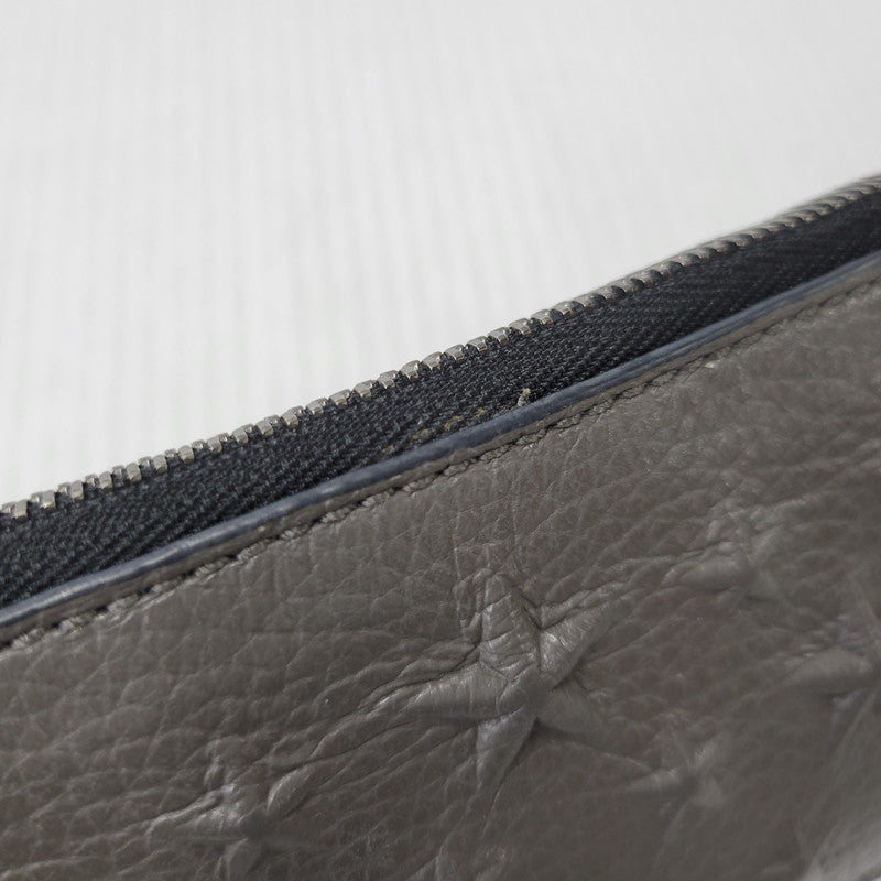 【中古品】【メンズ/レディース】 JIMMY CHOO ジミーチュウ CARD＆COIN CASE カード＆コインケース 財布 小物 200-261002-ay-08-izu カラー：グレー系×ブラック 万代Net店