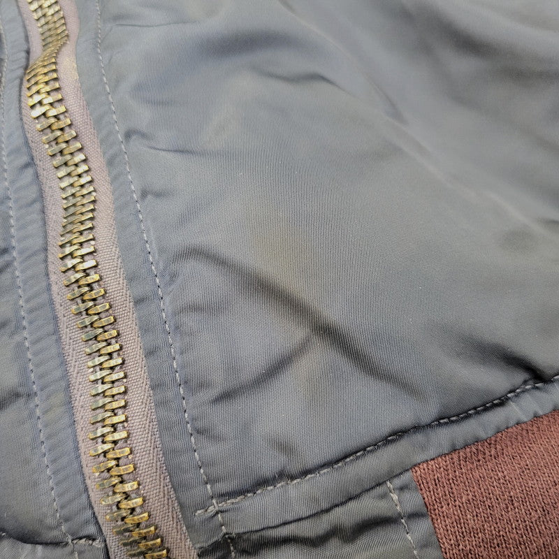 【中古品】【メンズ】 ALPHA INDUSTRIES アルファ インダストリーズ DSA100-69-C-0123 68年復刻 MA-1 FLIGHT JACKET フライト ジャケット アウター 145-261006-cs-04-izu サイズ：M カラー：ネイビー/オレンジ 万代Net店