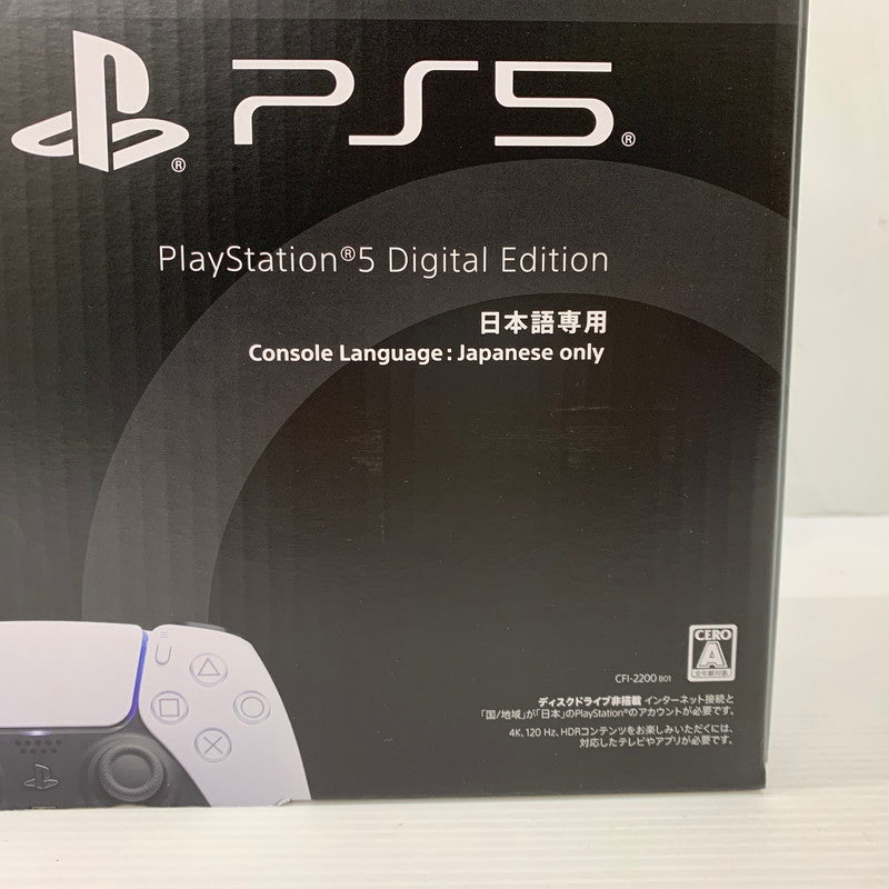 【未使用品】 PlayStation 5 デジタル・エディション 日本語専用 Console Language Japanese only CFI-2200B01 032-261009-ko-24-teih 万代Net店