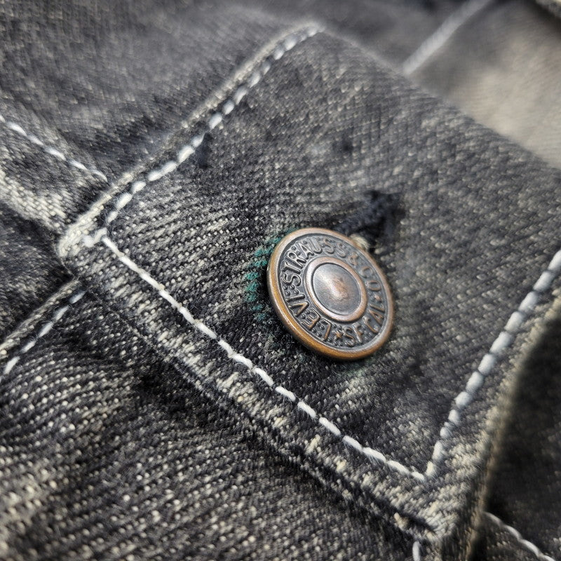 【中古品】【メンズ】 LEVI'S リーバイス 70599-09 BLACK DENIM JACKET ブラック デニムジャケット アウター 146-261015-ay-08-izu サイズ：M カラー：ブラック 万代Net店
