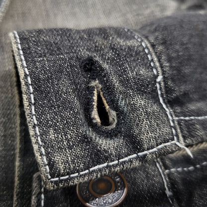 【中古品】【メンズ】 LEVI'S リーバイス 70599-09 BLACK DENIM JACKET ブラック デニムジャケット アウター 146-261015-ay-08-izu サイズ：M カラー：ブラック 万代Net店