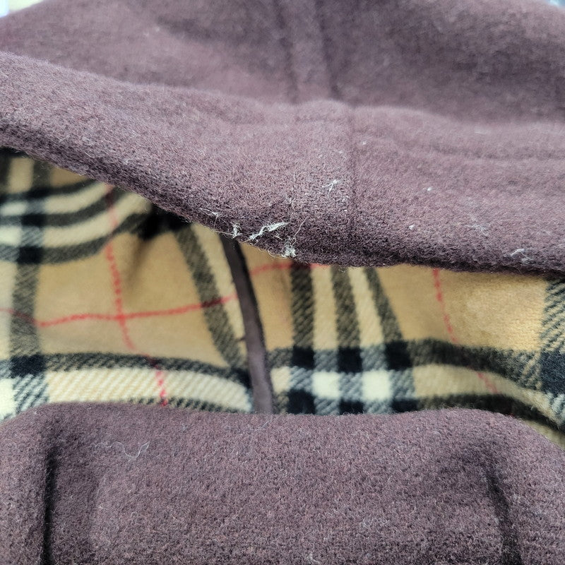 【中古品】【レディース】 BURBERRYS OF LONDON BLUE LABEL バーバリーオブロンドン ブルーレーベル FNF05-540 WOOL DUFFLE COAT ウール ダッフル コート アウター 168-261023-cs-12-izu サイズ：38 カラー：ブラウン 万代Net店