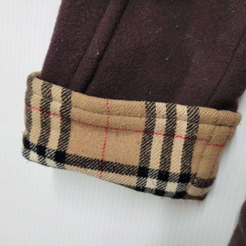 【中古品】【レディース】 BURBERRYS OF LONDON BLUE LABEL バーバリーオブロンドン ブルーレーベル FNF05-540 WOOL DUFFLE COAT ウール ダッフル コート アウター 168-261023-cs-12-izu サイズ：38 カラー：ブラウン 万代Net店
