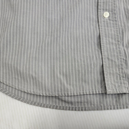 【中古品】【メンズ】 OLD STUSSY オールドステューシー 紺タグ 90S STRIPE SS SHIRT ストライプ ショートスリーブ シャツ トップス 半袖 142-261023-cs-15-izu サイズ：XL カラー：グレー 万代Net店
