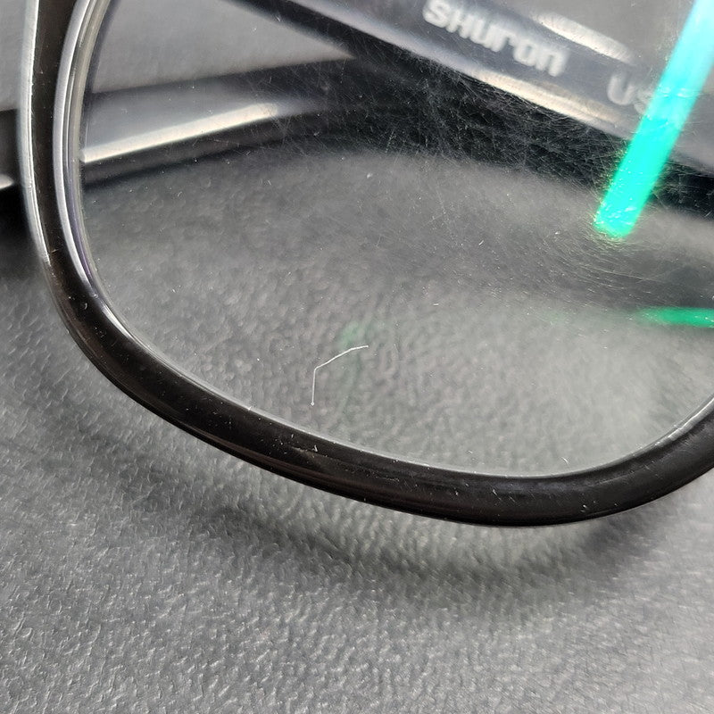 【現状渡し品】【メンズ/レディース】 SHURON シュロン FREEWAY GLASSES フリーウェイ グラス メガネ 眼鏡 小物 203-261023-cs-21-izu サイズ：50口22 カラー：ブラック 万代Net店