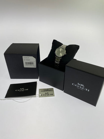【LIFTる。景品】【中古美品】【メンズ/レディース】 COACH コーチ クォーツ PERRY 1450363 タグ・箱付き 腕時計 197-241204-AS-64-min カラー：シルバー シルバー文字盤 万代Net店
