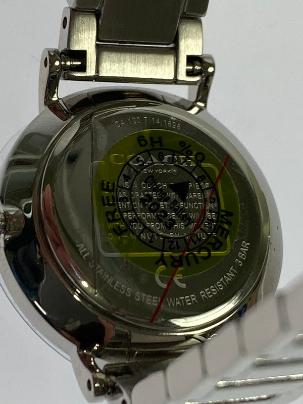 【LIFTる。景品】【中古美品】【メンズ/レディース】 COACH コーチ クォーツ PERRY 1450363 タグ・箱付き 腕時計 197-241204-AS-64-min カラー：シルバー シルバー文字盤 万代Net店