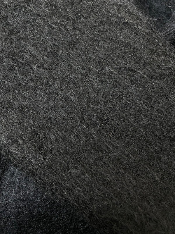 【現状渡し品】【メンズ】 MICHELE BOHBOT 80S MOHAIR KNIT HALF COAT モヘアニットハーフコート あうたー 146-251220-zi-13-min サイズ：下記参照 カラー：ブラック 万代Net店
