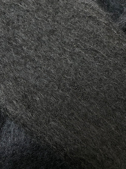 【現状渡し品】【メンズ】 MICHELE BOHBOT 80S MOHAIR KNIT HALF COAT モヘアニットハーフコート あうたー 146-251220-zi-13-min サイズ：下記参照 カラー：ブラック 万代Net店