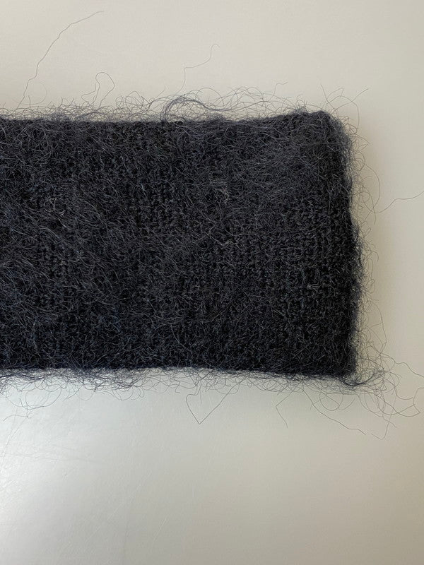 【現状渡し品】【メンズ】 MICHELE BOHBOT 80S MOHAIR KNIT HALF COAT モヘアニットハーフコート あうたー 146-251220-zi-13-min サイズ：下記参照 カラー：ブラック 万代Net店