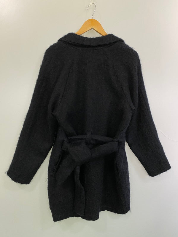 【現状渡し品】【メンズ】 MICHELE BOHBOT 80S MOHAIR KNIT HALF COAT モヘアニットハーフコート あうたー 146-251220-zi-13-min サイズ：下記参照 カラー：ブラック 万代Net店