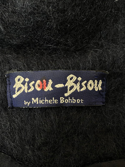【現状渡し品】【メンズ】 MICHELE BOHBOT 80S MOHAIR KNIT HALF COAT モヘアニットハーフコート あうたー 146-251220-zi-13-min サイズ：下記参照 カラー：ブラック 万代Net店