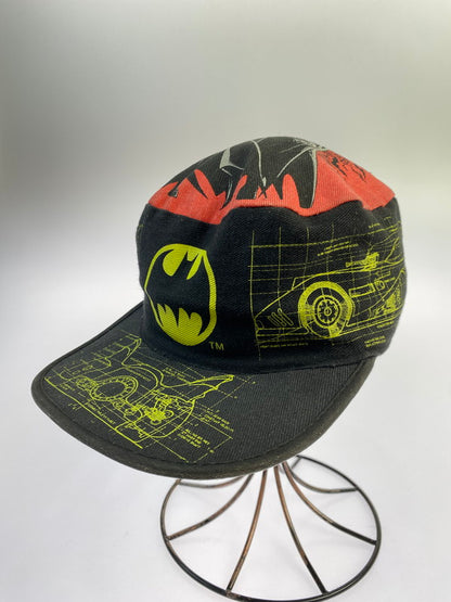 【中古品】【メンズ】 USED 90S DC COMICS INC. BATMAN ALL OVER PRINT CAP ヴィンテージ 90年代 キャップ 帽子 185-250722-em-29-min カラー：ブラック 万代Net店
