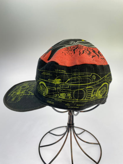 【中古品】【メンズ】 USED 90S DC COMICS INC. BATMAN ALL OVER PRINT CAP ヴィンテージ 90年代 キャップ 帽子 185-250722-em-29-min カラー：ブラック 万代Net店