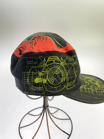 【中古品】【メンズ】 USED 90S DC COMICS INC. BATMAN ALL OVER PRINT CAP ヴィンテージ 90年代 キャップ 帽子 185-250722-em-29-min カラー：ブラック 万代Net店