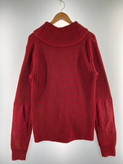 【中古品】【メンズ】 RALPH LAUREN ラルフローレン ショールカラ―カーディガン 146-251212-em-16-min サイズ：M カラー：レッド 万代Net店