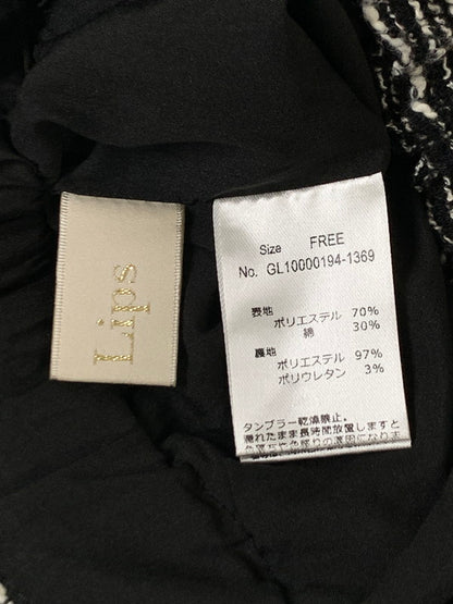 【中古品】【レディース】 GLAMLIPS KEY-NECK TWEED SET UP グラムリップス ツイード セットアップ 170-241121-yn-14-min サイズ：FREE カラー：ブラック 万代Net店