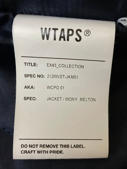 【中古品】【メンズ】 WTAPS ダブルタップス 212WVDT-JKM01 21AW WCPO 01 JACKET WONY.MELTON メルトン ジャケット アウター 142-250902-AS-11-min サイズ：03 カラー：ネイビー 万代Net店