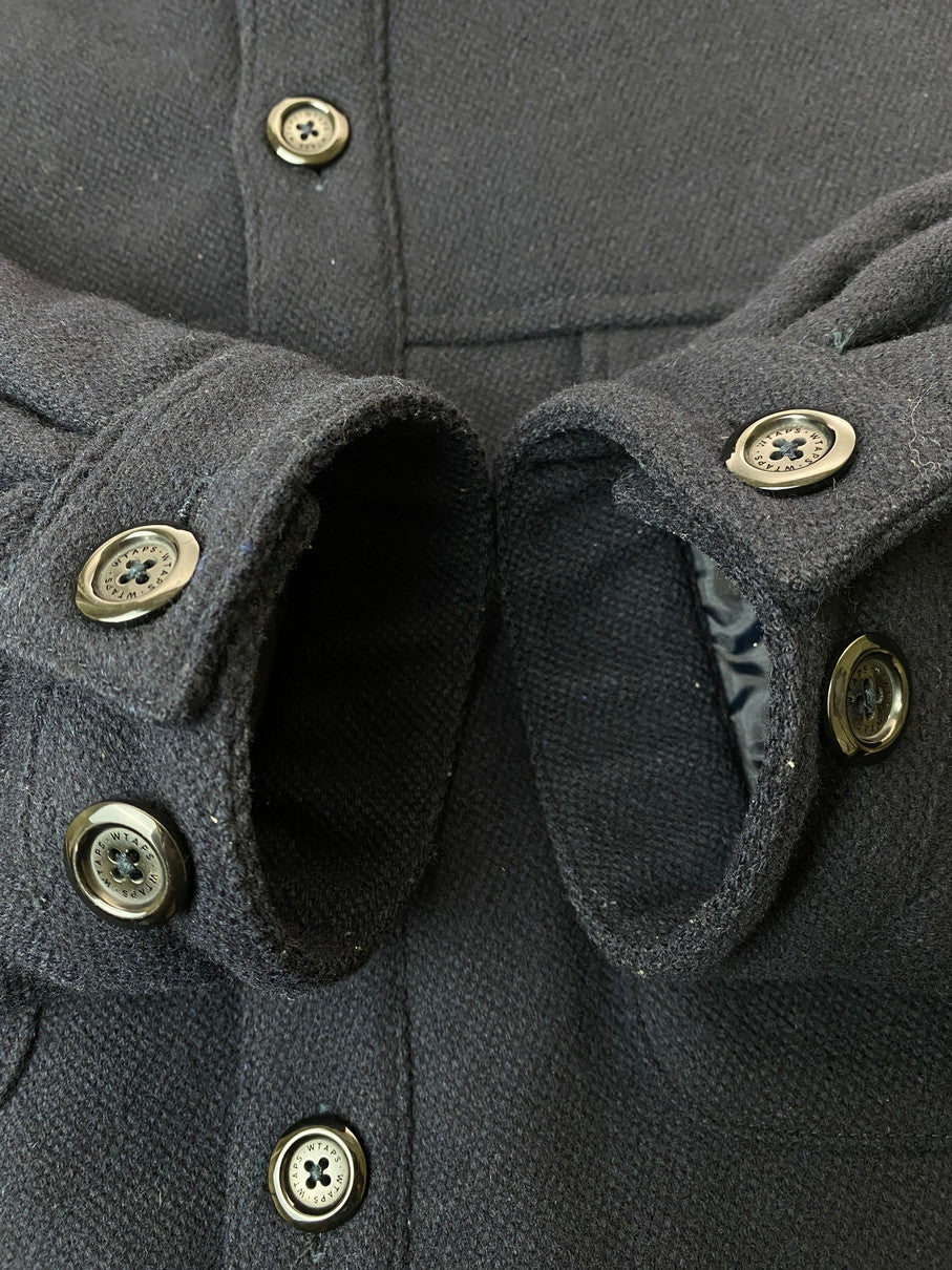 【中古品】【メンズ】 WTAPS ダブルタップス 212WVDT-JKM01 21AW WCPO 01 JACKET WONY.MELTON メルトン ジャケット アウター 142-250902-AS-11-min サイズ：03 カラー：ネイビー 万代Net店