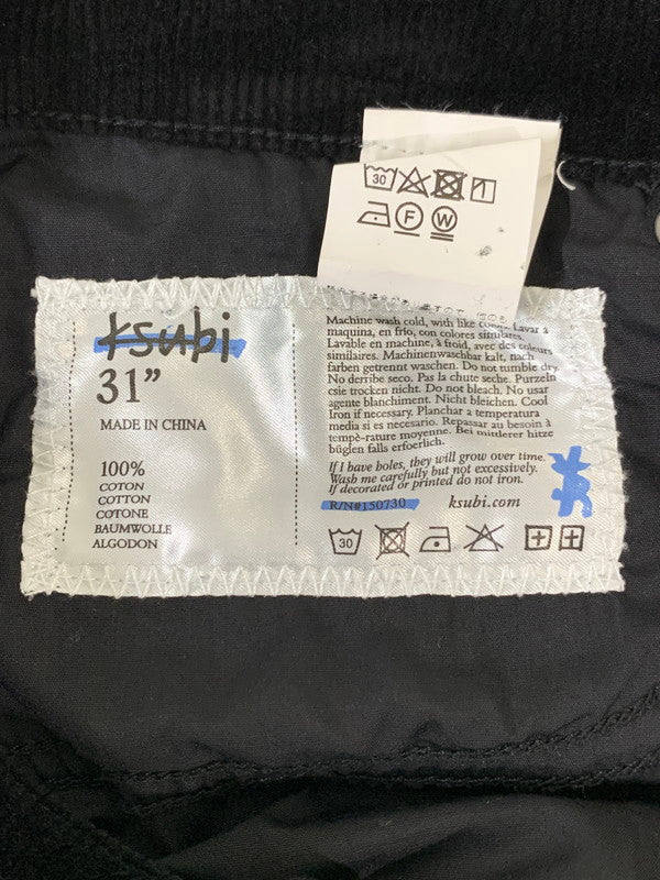 【中古品】【メンズ】 KSUBI スビ HAZLOW CORDUROY PANT コーデュロイパンツ ボトムス 151-250913-ks-24-min サイズ：31 カラー：ブラック 万代Net店