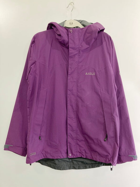 【中古品】【レディース】 AIGLE エーグル MOUNTAIN JACKET 8504-05403 マウンテンジャケット アウター 169-240808-yn-17-min サイズ：S カラー：パープル 万代Net店