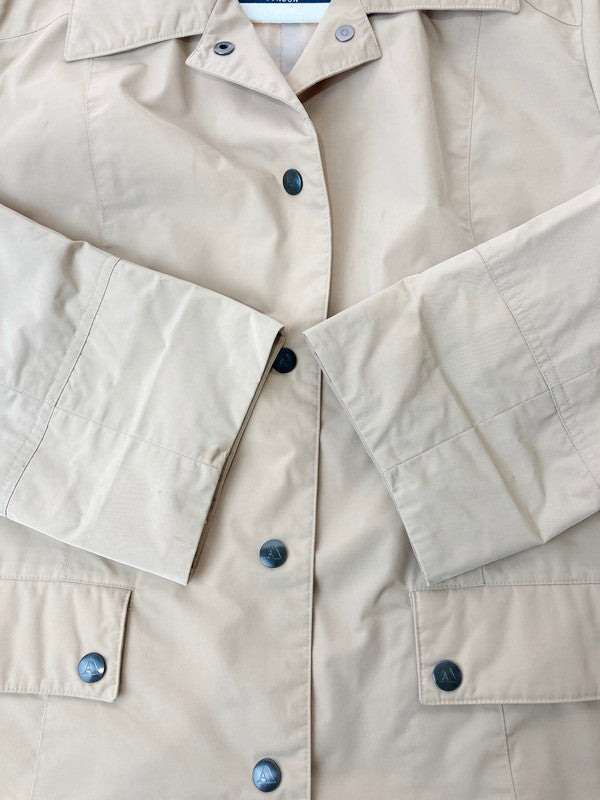 【中古品】【レディース】 Aquascutum アクアスキュータム COACH JACKET 1253370-85 ナイロンコーチジャケット ライトアウター 170-240808-yn-16-min カラー：ベージュ系 万代Net店