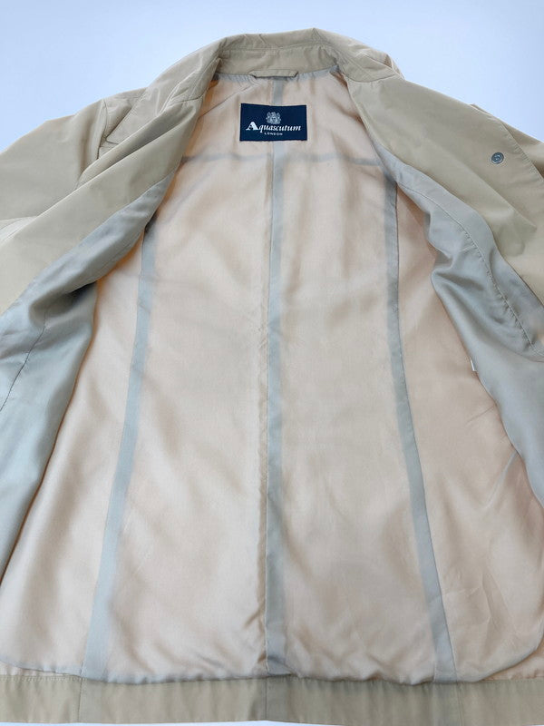 【中古品】【レディース】 Aquascutum アクアスキュータム COACH JACKET 1253370-85 ナイロンコーチジャケット ライトアウター 170-240808-yn-16-min カラー：ベージュ系 万代Net店