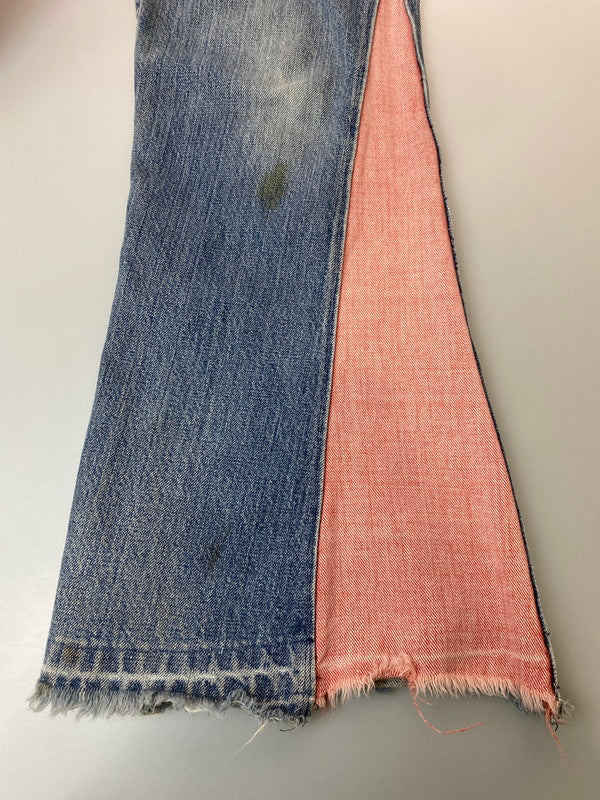 【現状渡し品】【メンズ】 LEVI'S リーバイス 646-0217 80’S 646 REMAKE DENIM PANT デニムパンツ ボトムス 157-251220-zi-12-min サイズ：タグ不鮮明 下記参照 カラー：インディゴ 万代Net店