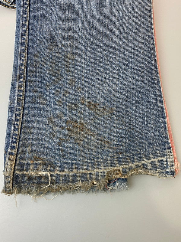 【現状渡し品】【メンズ】 LEVI'S リーバイス 646-0217 80’S 646 REMAKE DENIM PANT デニムパンツ ボトムス 157-251220-zi-12-min サイズ：タグ不鮮明 下記参照 カラー：インディゴ 万代Net店