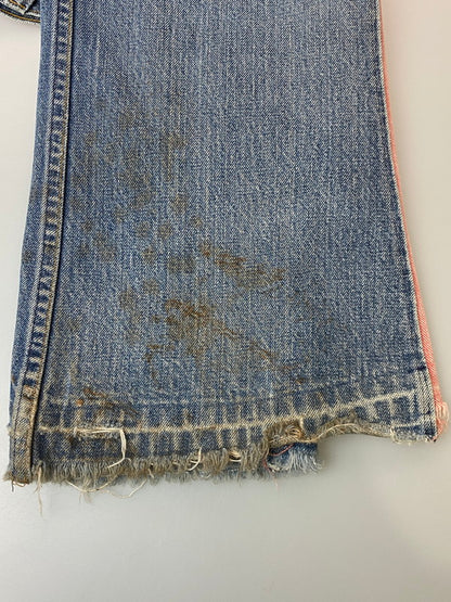 【現状渡し品】【メンズ】 LEVI'S リーバイス 646-0217 80’S 646 REMAKE DENIM PANT デニムパンツ ボトムス 157-251220-zi-12-min サイズ：タグ不鮮明 下記参照 カラー：インディゴ 万代Net店