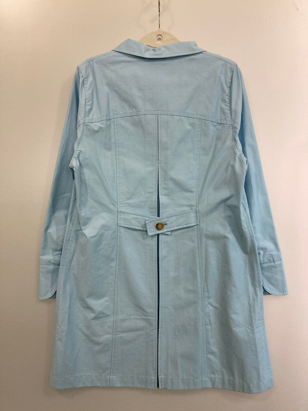 【中古品】【レディース】 EDDIE BAUER CHRISTINE TRENCH クリスティーン トレンチ コート アウター 169-241121-cn-08-min サイズ：L カラー：ライトブルー 万代Net店