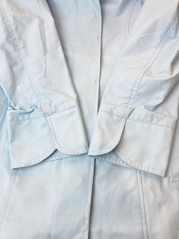 【中古品】【レディース】 EDDIE BAUER CHRISTINE TRENCH クリスティーン トレンチ コート アウター 169-241121-cn-08-min サイズ：L カラー：ライトブルー 万代Net店