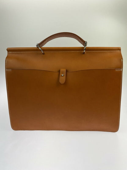 【中古品】【メンズ/レディース】 L&C BOLDRINI ボルドリーニ LEATHER BUSINESS BAG レザービジネスバッグ カバン 鞄 188-231228-ab-05-min カラー：ブラウン 万代Net店