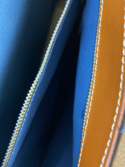 【LIFTる。景品】【中古美品】【メンズ/レディース】L&C BOLDRINI ボルドリーニ LEATHER BUSINESS BAG レザービジネスバッグ カバン 鞄 188-231228-ab-05-min カラー：ブラウン 万代Net店