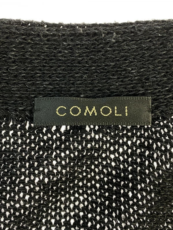 【中古品】【メンズ】 COMOLI コモリ COTTON KNIT CARDIGAN X01-06011 23SS 7Gコットン ニットカーディガン 140-231012-ab-40-min カラー：ブラック 万代Net店