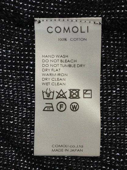 【中古品】【メンズ】 COMOLI コモリ COTTON KNIT CARDIGAN X01-06011 23SS 7Gコットン ニットカーディガン 140-231012-ab-40-min カラー：ブラック 万代Net店