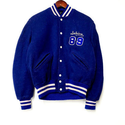 【中古品】【メンズ】  DELONG デロング 70～80S BUNNELL ATHLETICS WOOL STADIUM JACKET 70～80年代 ウールスタジアムジャケット アウター 長袖 スタジャン 146-240824-ma-17-izu サイズ：40 カラー：青 万代Net店