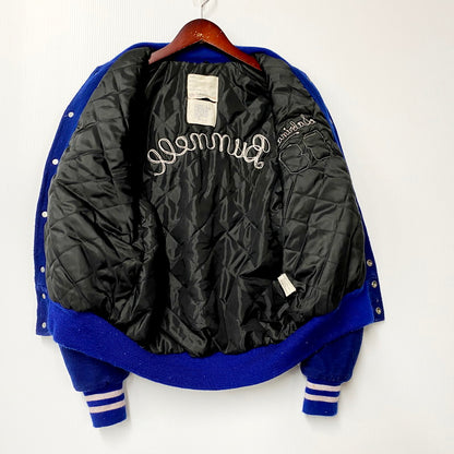 【中古品】【メンズ】  DELONG デロング 70～80S BUNNELL ATHLETICS WOOL STADIUM JACKET 70～80年代 ウールスタジアムジャケット アウター 長袖 スタジャン 146-240824-ma-17-izu サイズ：40 カラー：青 万代Net店