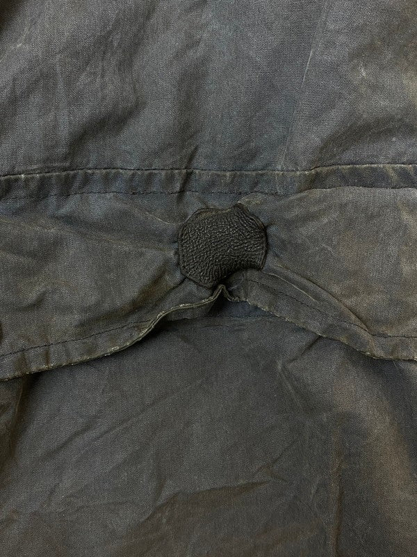 【ジャンク品】【メンズ】 BURBERRY バーバリー ENGLAND製 80S OILED HUNTING COAT オイルハンティングコート アウター 141-240209-ks-08-min カラー：ネイビー 万代Net店