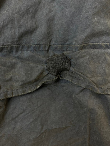 【ジャンク品】【メンズ】 BURBERRY バーバリー ENGLAND製 80S OILED HUNTING COAT オイルハンティングコート アウター 141-240209-ks-08-min カラー：ネイビー 万代Net店